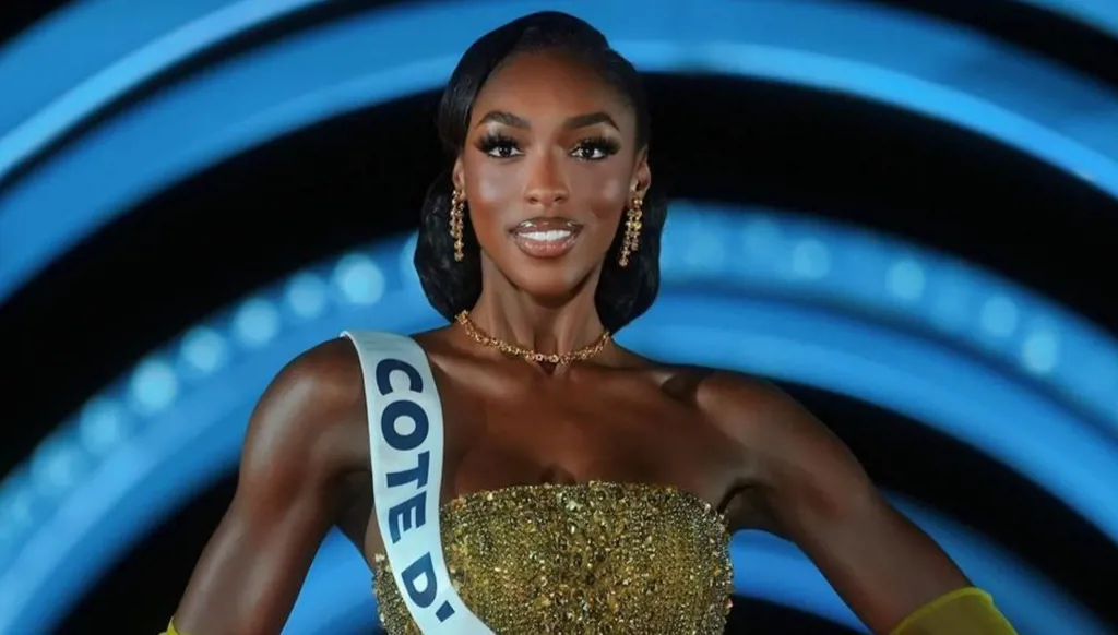 الوصيفة الرابعة لملكة جمال الكون 2025 بتصاميم من دار  "Khaled and Marwan"