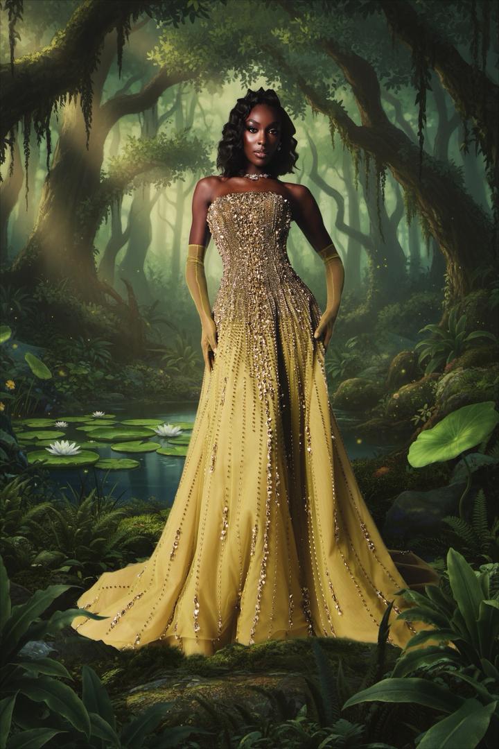 ملكة جمال ساحل العاج أوليفيا ياسي (دار Khaled and Marwan).