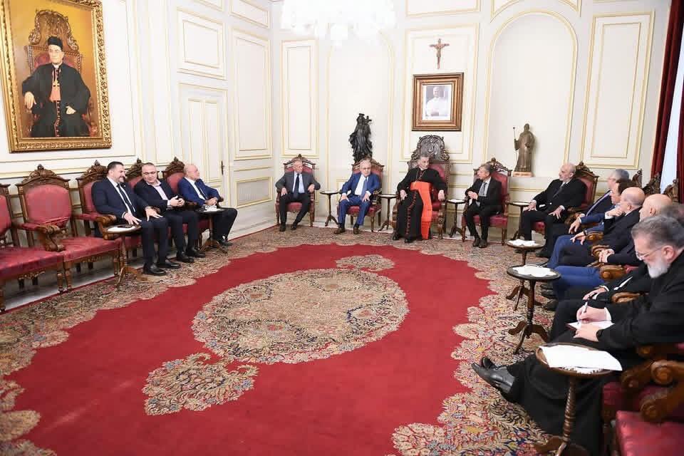 البطريرك الراعي في بكركي. (رسمي)