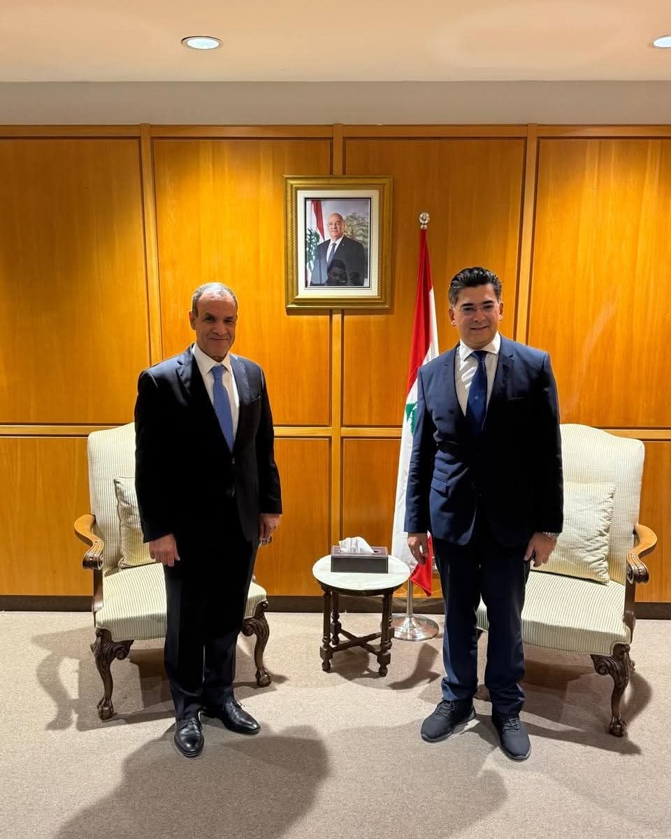 وزير الإعلام بول مرقص ووزير الخارجية المصري بدر عبد العاطي.