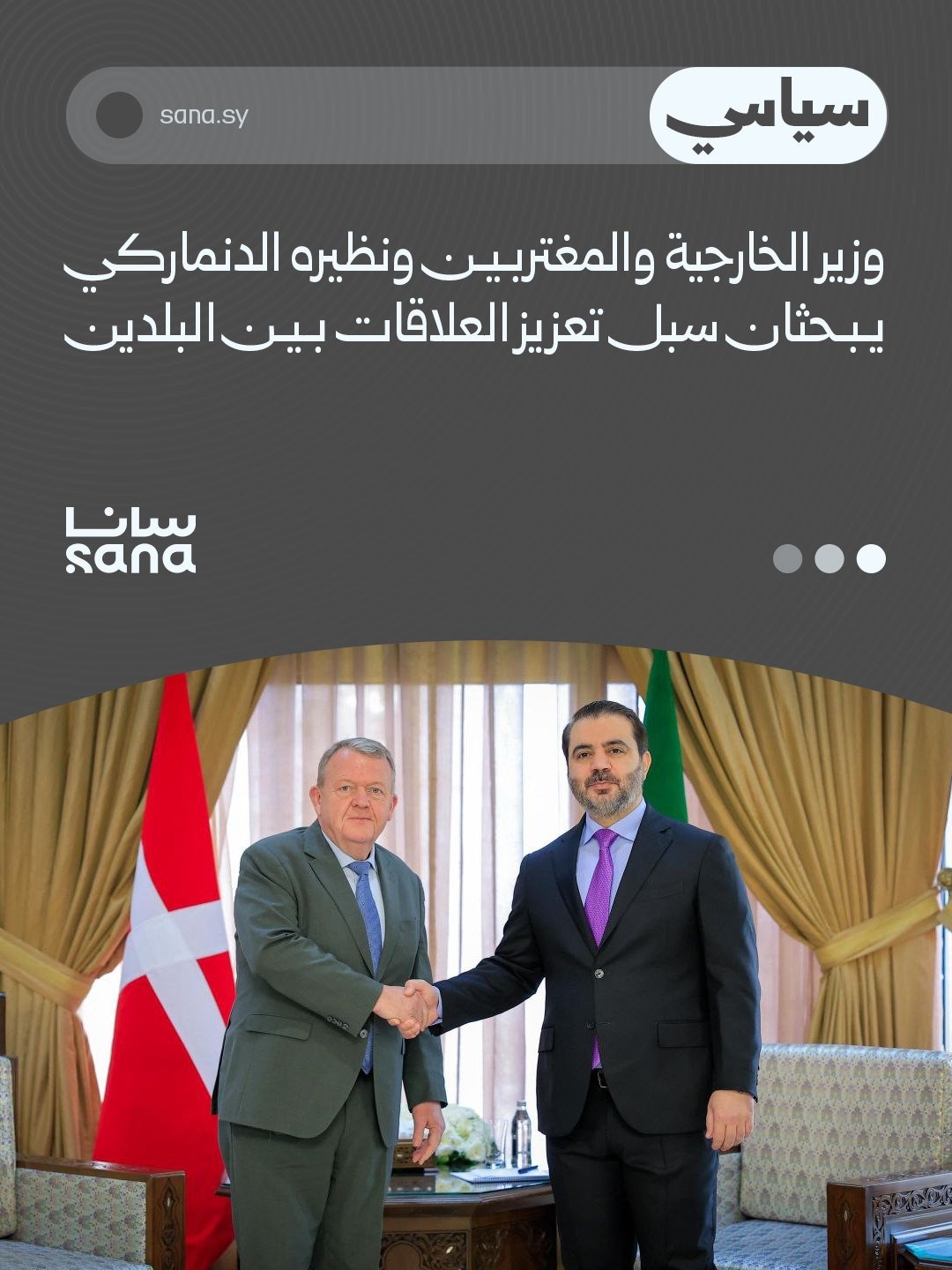 صورة من اللقاء. (سانا)