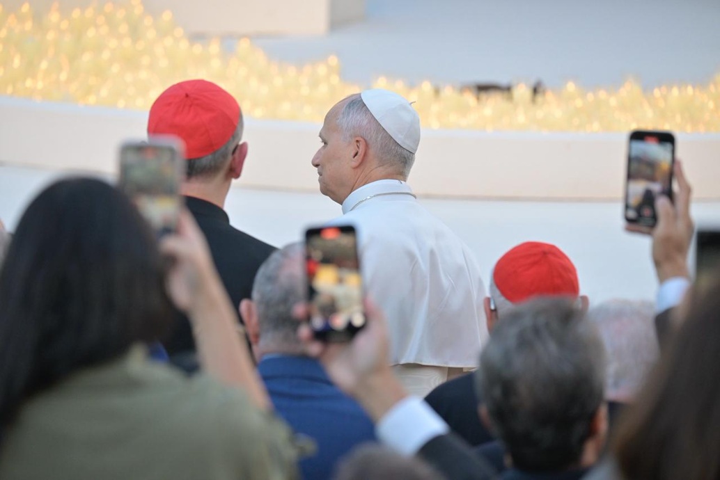 البابا لاوون الرابع عشر في ساحة الشهداء (نبيل اسماعيل)