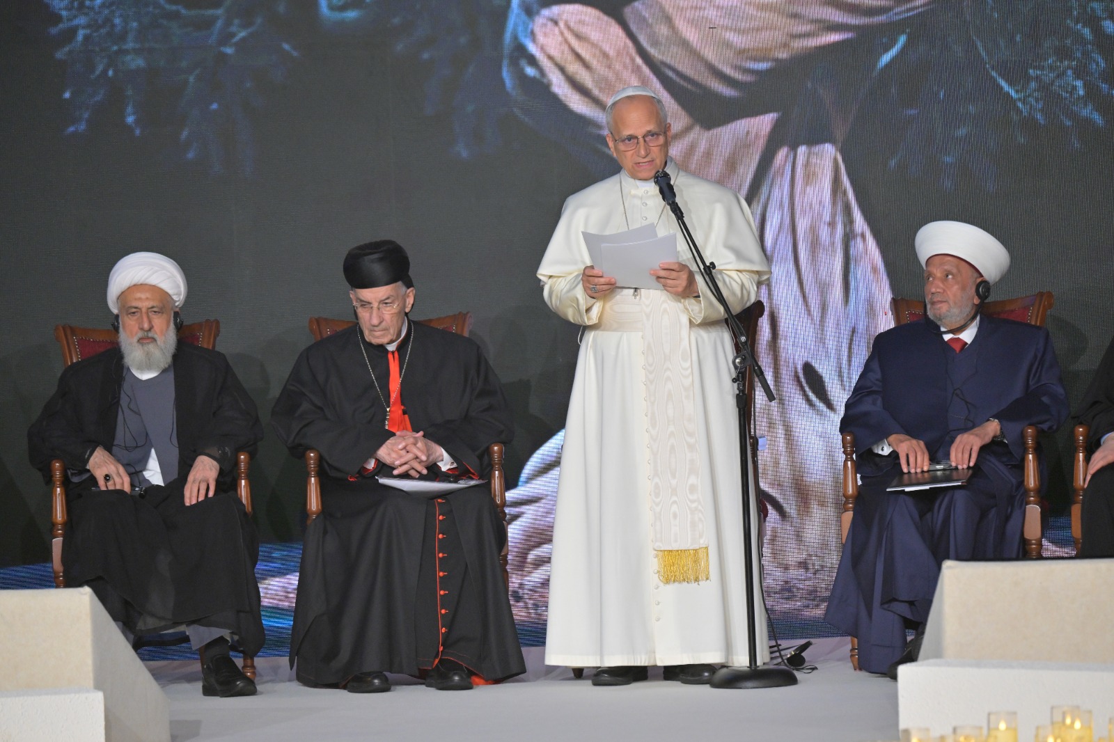 البابا في ساحة الشهداء. (نبيل إسماعيل)