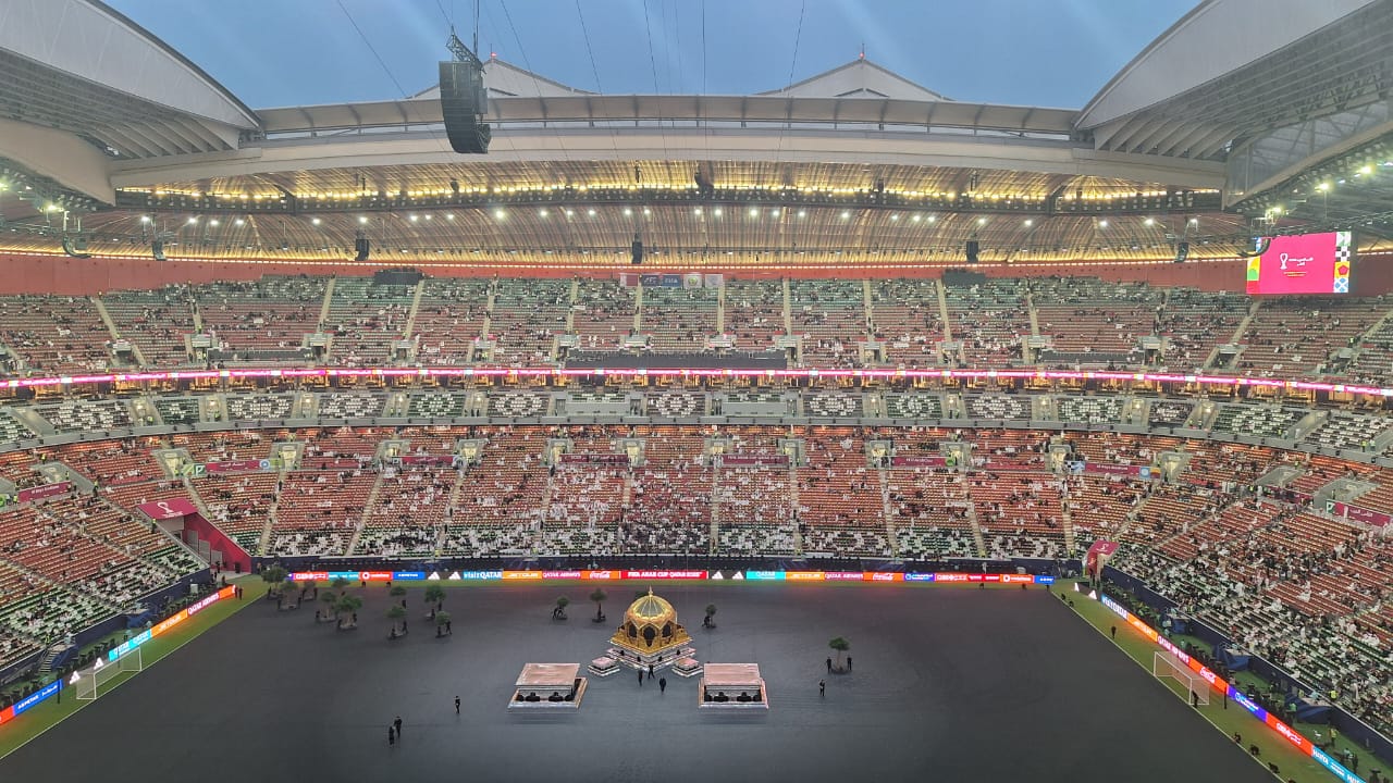 استاد البيت المونديالي في قطر. (النهار)