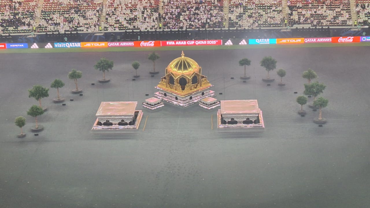 الاستعدادات لحفل الافتتاح. (النهار)