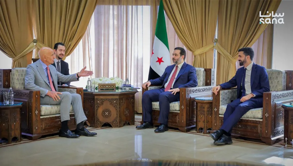 لقاء يجمع الشيباني وبراك في دمشق