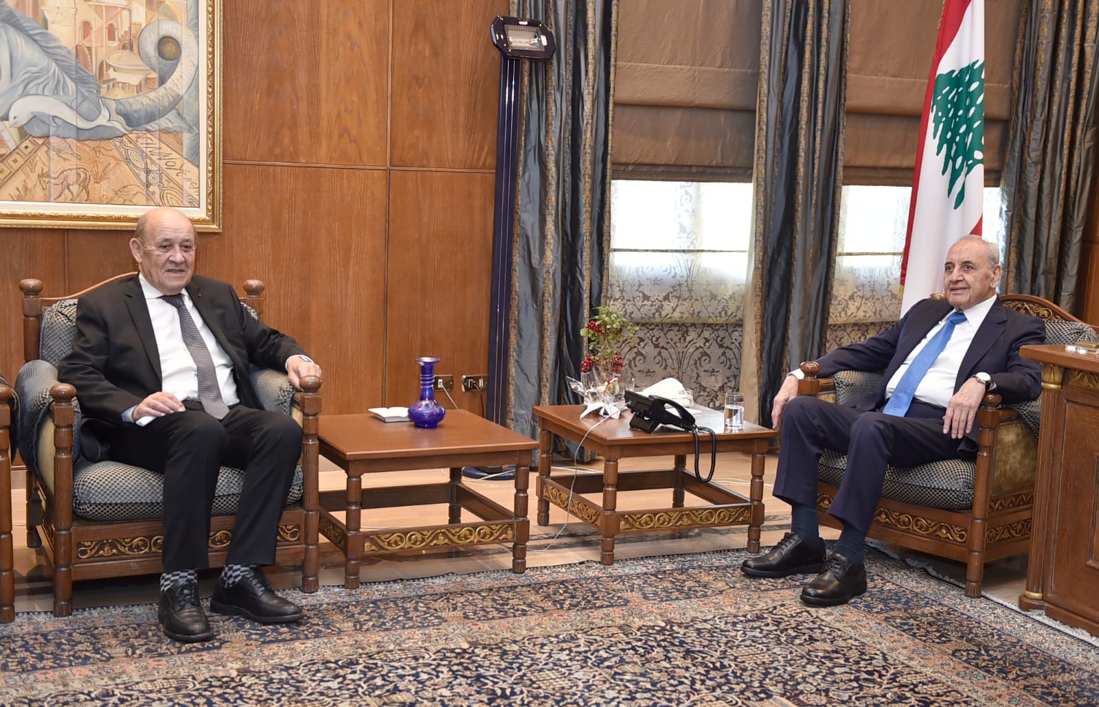 لودريان في عين التينة.