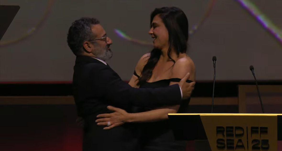 جورج خباز ونادين لبكي في مهرجان البحر الأحمر السينمائي (المكتب الإعلامي).