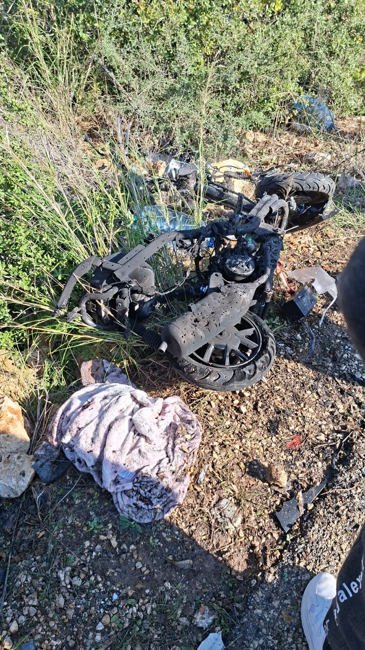 الدراجة النارية المستهدَفة (تواصل اجتماعي).