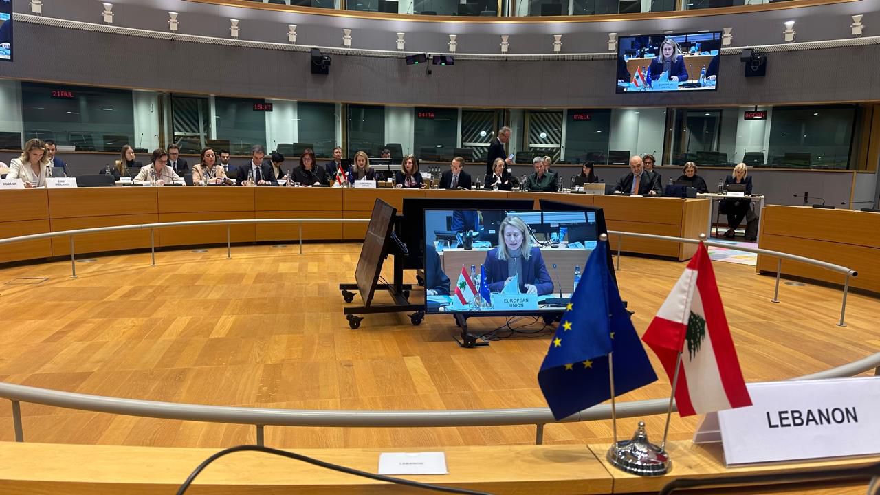 الاجتماع في بروكسل. (النهار)