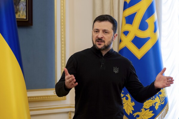 Ukrainian President Volodymyr Zelensky. (AP)