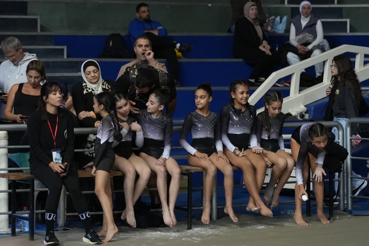 من منافسات الجمباز. (وكالات)