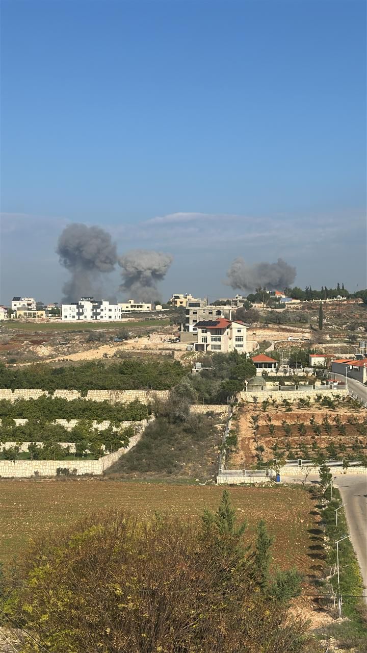 الغارات الإسرائيلية على جنوب لبنان اليوم (تواصل اجتماعي).