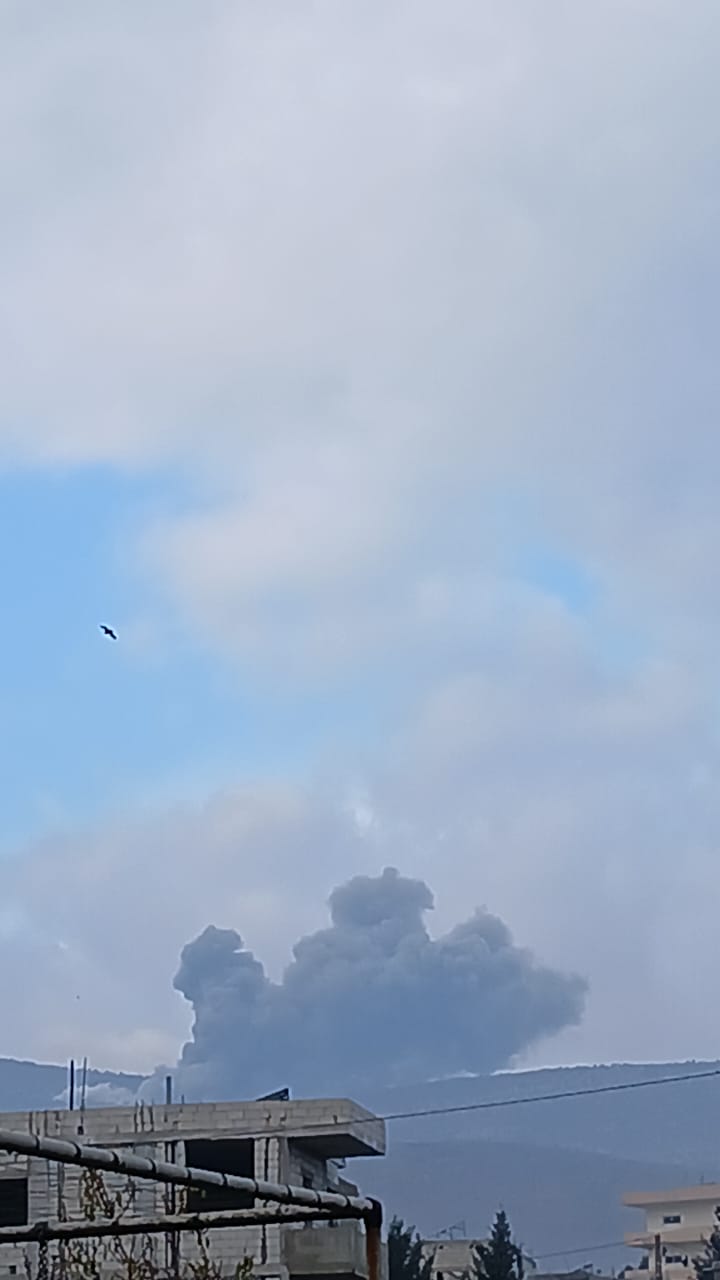  غارات إسرائيلية تستهدف جرود الهرمل شمالي شرق لبنان (تواصل اجتماعي).