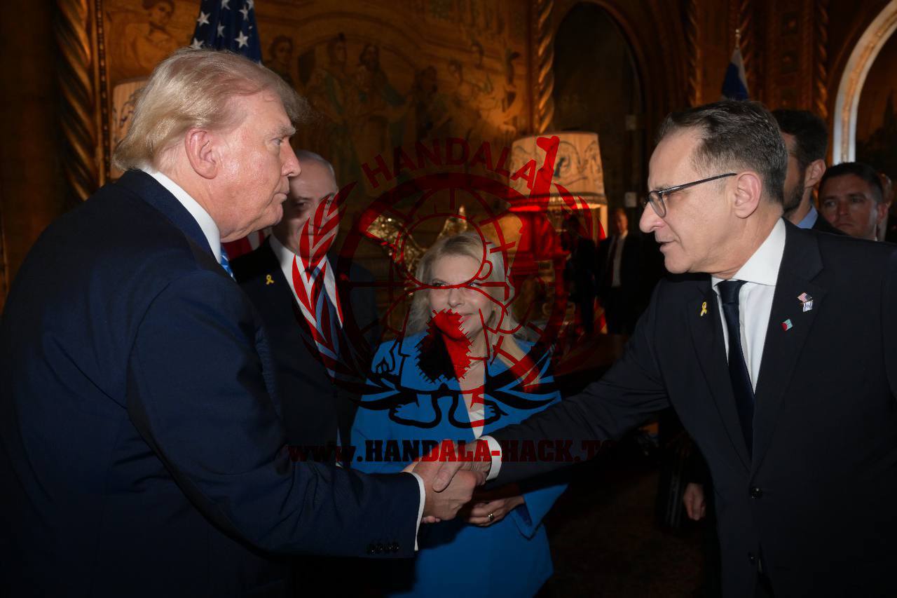 برافرمان وترامب (صورة نشرها حساب حنظلة على إكس).