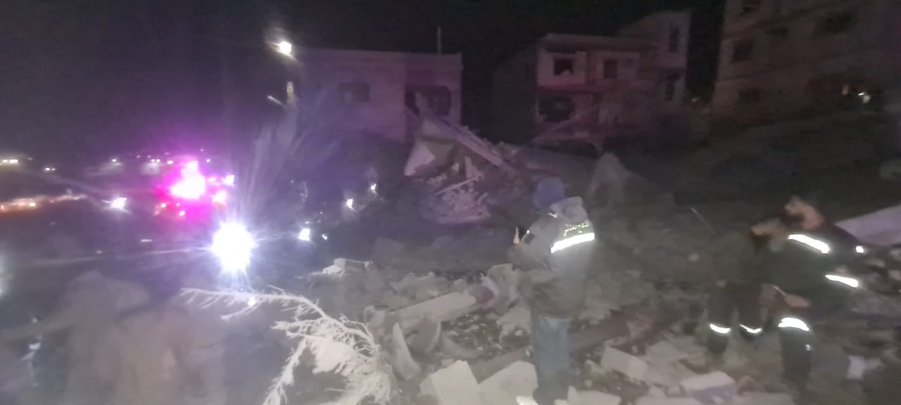 الأضرار في المنارة. (دانيال خياط - النهار)