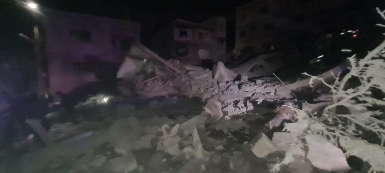 أضرار في المنارة. (دانيال خياط - النهار)