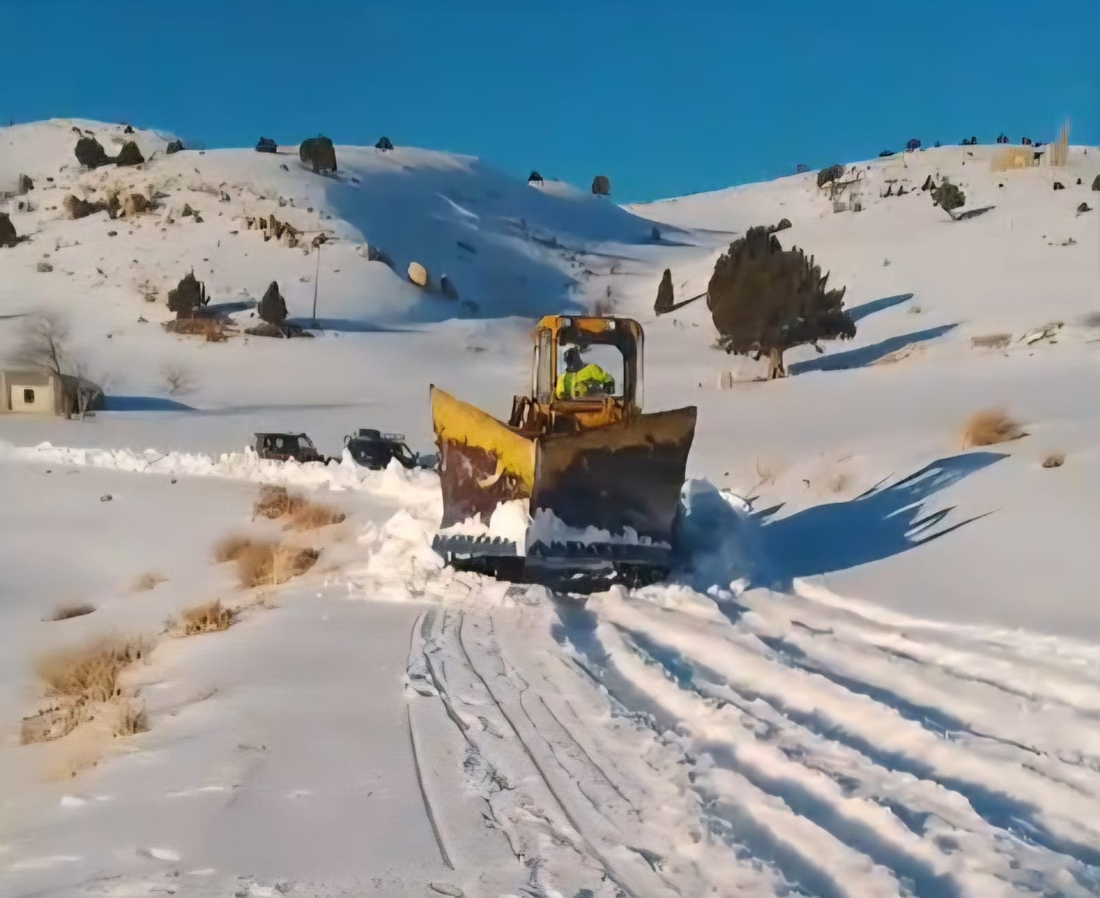 جرف الثلوج. (النهار)