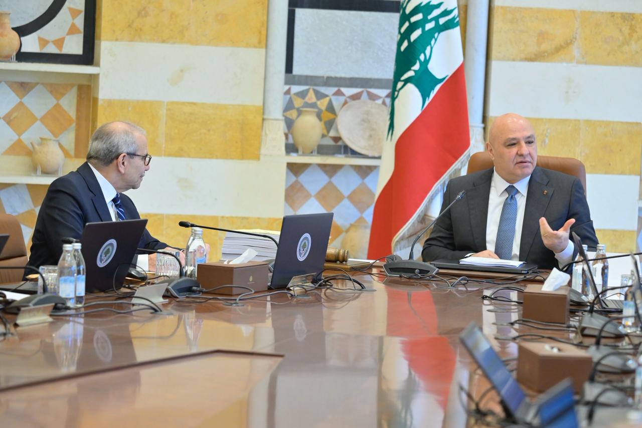 الرئيسان عون وسلام في قصر بعبدا (نبيل اسماعيل).