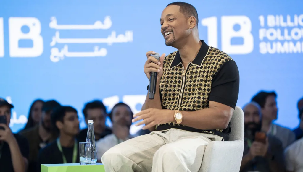 ويل سميث في قمة المليار متابع 2026: المجتمعات المستقبلية يجب أن تُبنى حول الإنسان