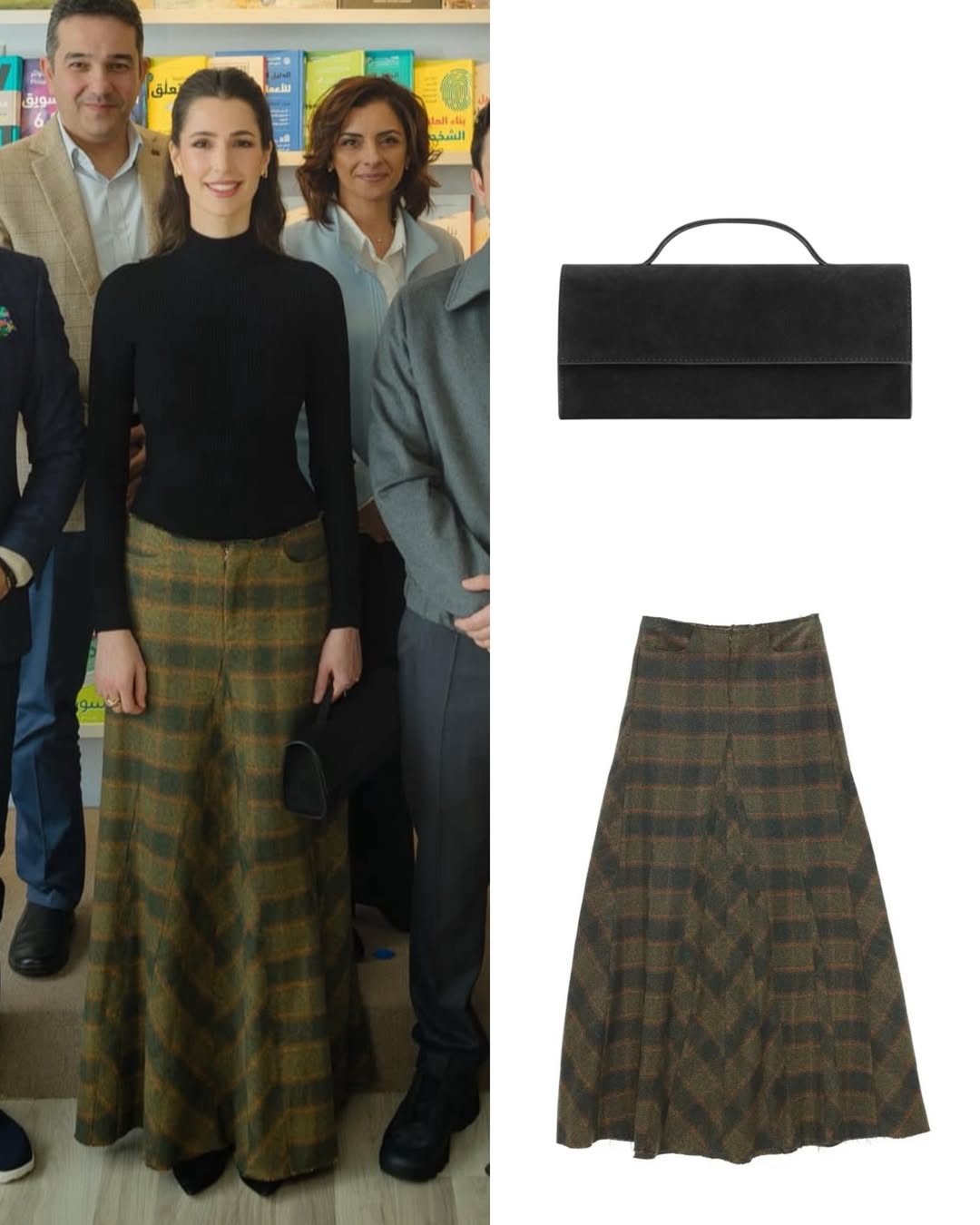 تفاصيل اطلالة خلال زيارتها لجبل عمّان ناشرون مع الامير الحسين (انستغرام)