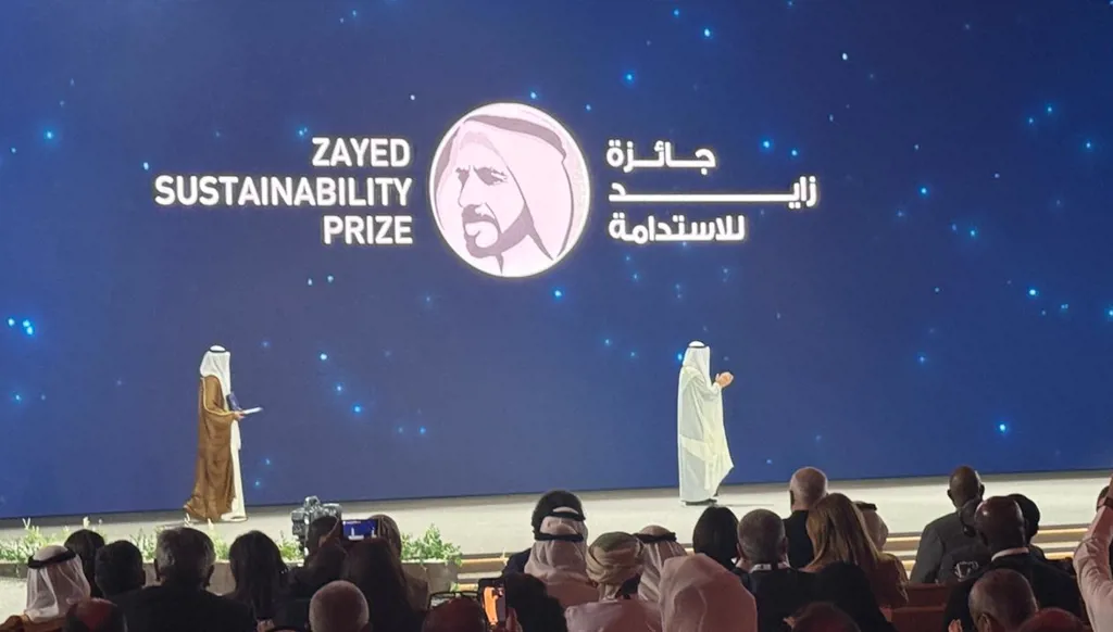 توزيع "جائزة زايد للاستدامة" خلال الجلسة الافتتاحية لـ"أسبوع أبوظبي للاستدامة"