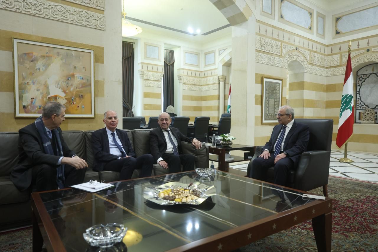 الرئيس سلام يستقبل لودريان تصوير حسام شبارو. 