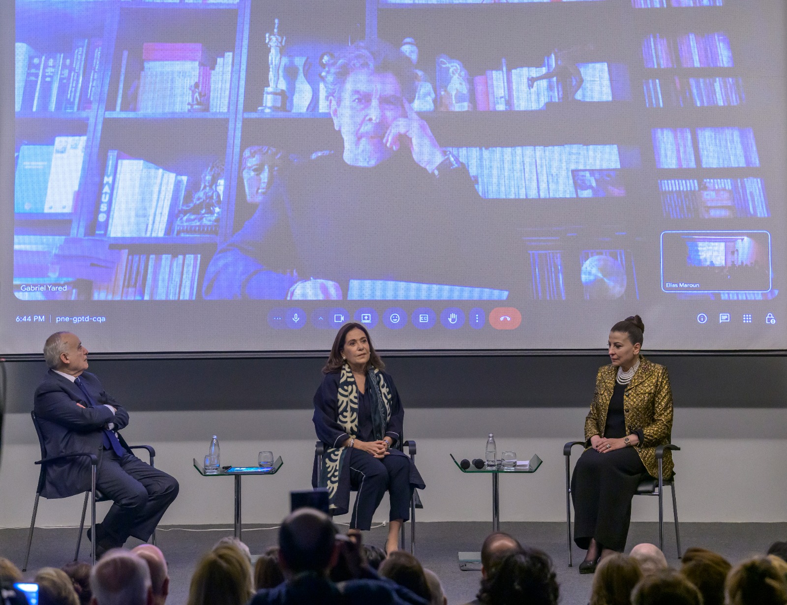 الفنان اللبناني العالمي غابرييل يارد عبر الفيديو. (نبيل إسماعيل)