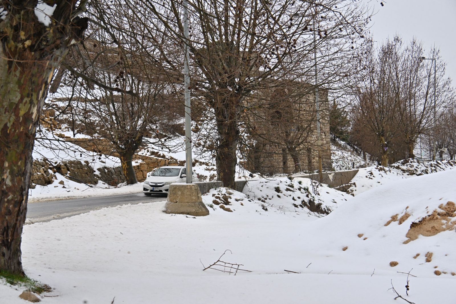 الثلوج تُغطي ضهر البيدر (حسام شبارو).