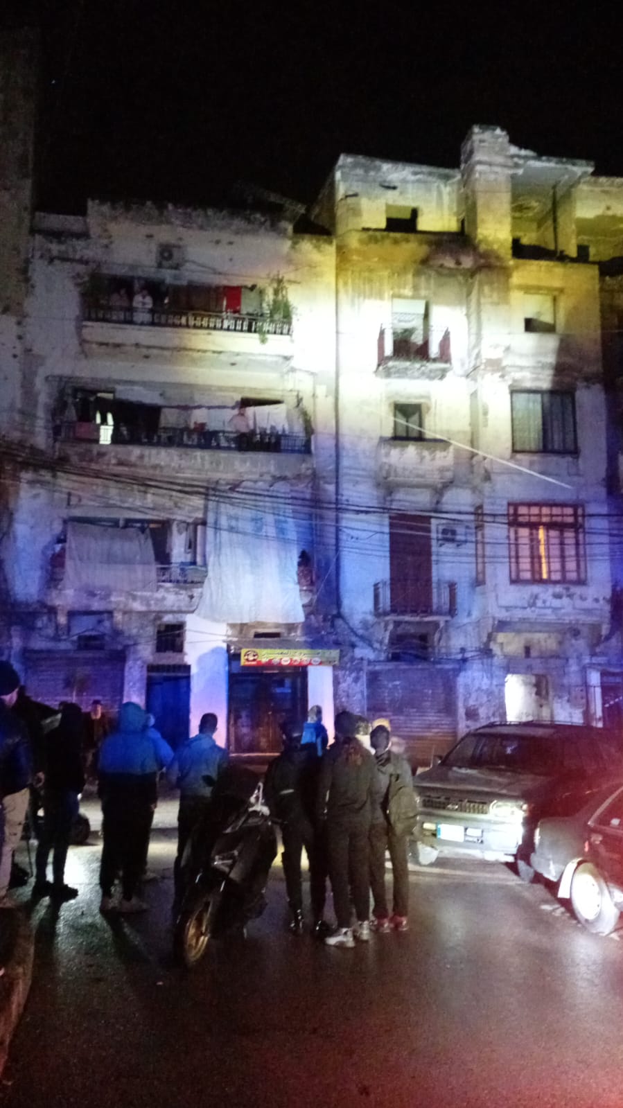 المنبى المهدّد بالانهيار في القبة شمالي لبنان (تواصل اجتماعي).