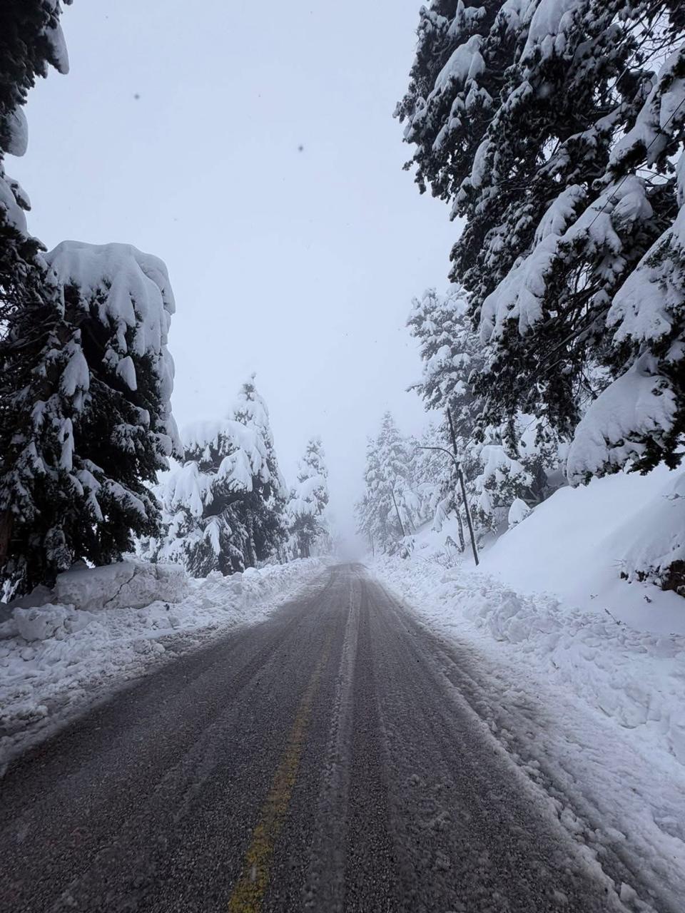 ثلوج شمالي لبنان (النهار).