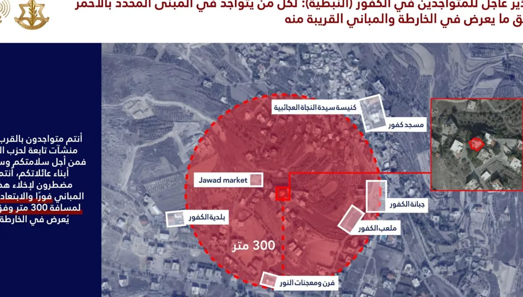 إنذار إسرائيلي لسكان بلدات في جنوب لبنان