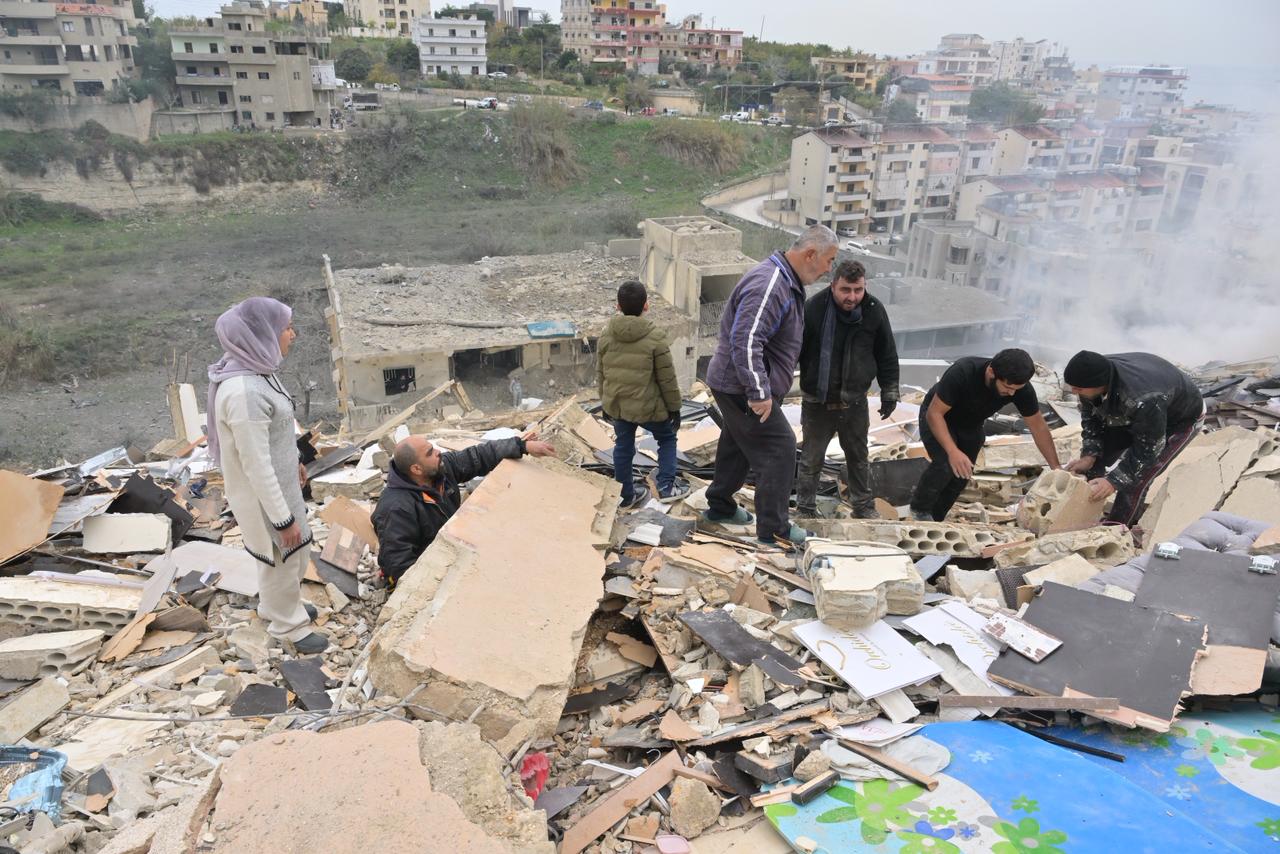 Destruction in Qanaarit - South Lebanon. (Nabil Ismail)