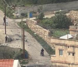 الاستهداف عند أطراف بلدة صديقين (مواقع التواصل). 