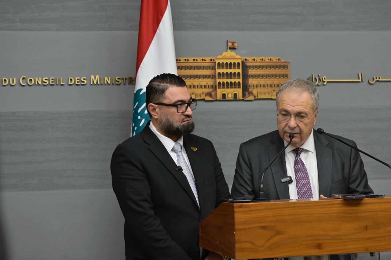 متري ووزير العدل السوري (نبيل اسماعيل).