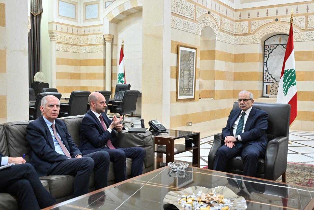 وزير خارجية فرنسا في السرايا الحكومية (حسام شبارو).