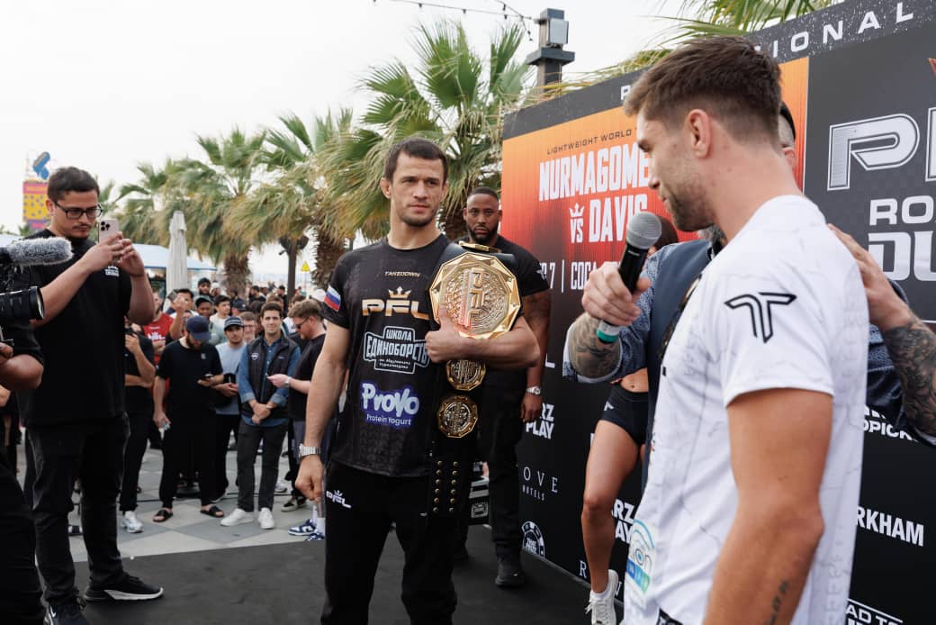 خلال الميزان وقبل النزالات المرتقبة في الطريقة إلى دبي.