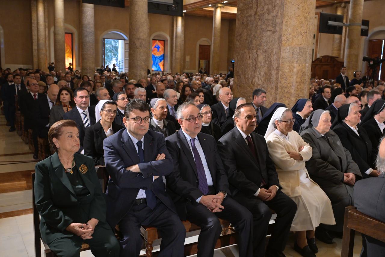 الحضور في قداس مار مارون. (نبيل إسماعيل)