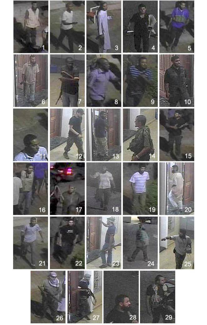  صور نشرها مكتب التحقيقات الفيدرالي لمتهمين باقتحام القنصلية الأميركية في بنغازي عام 2012. (موقع الـ أف بي آي)