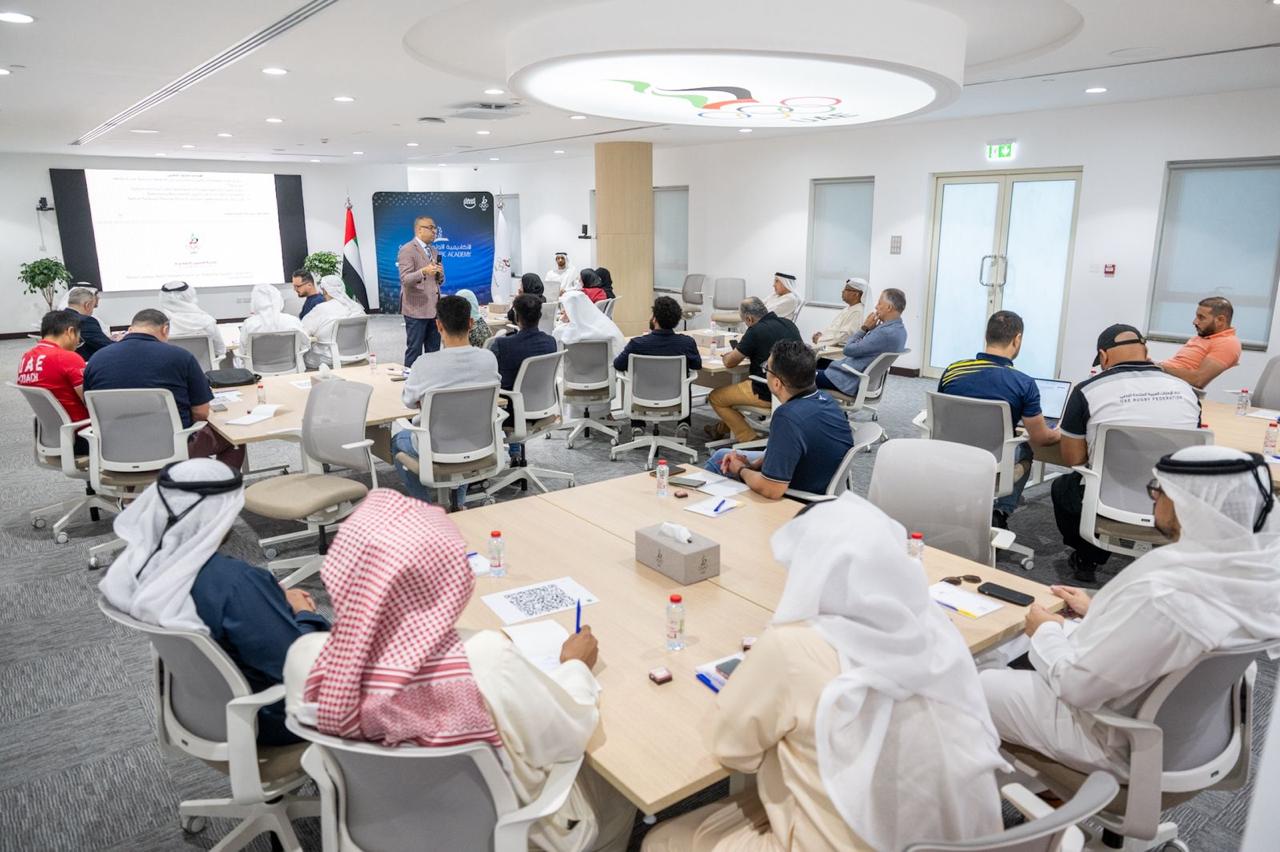 من ورشة العمل التعريفية للاتحادات الرياضية. (وكالات)