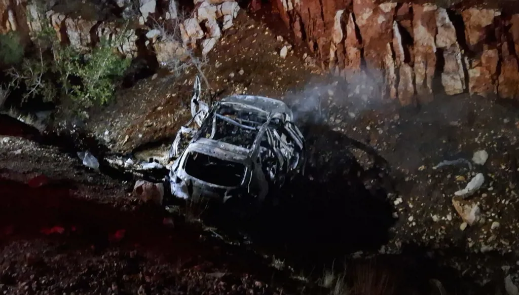 بالفيديو- غارة إسرائيلية تستهدف سيارة شرقي لبنان... وسقوط 4 قتلى