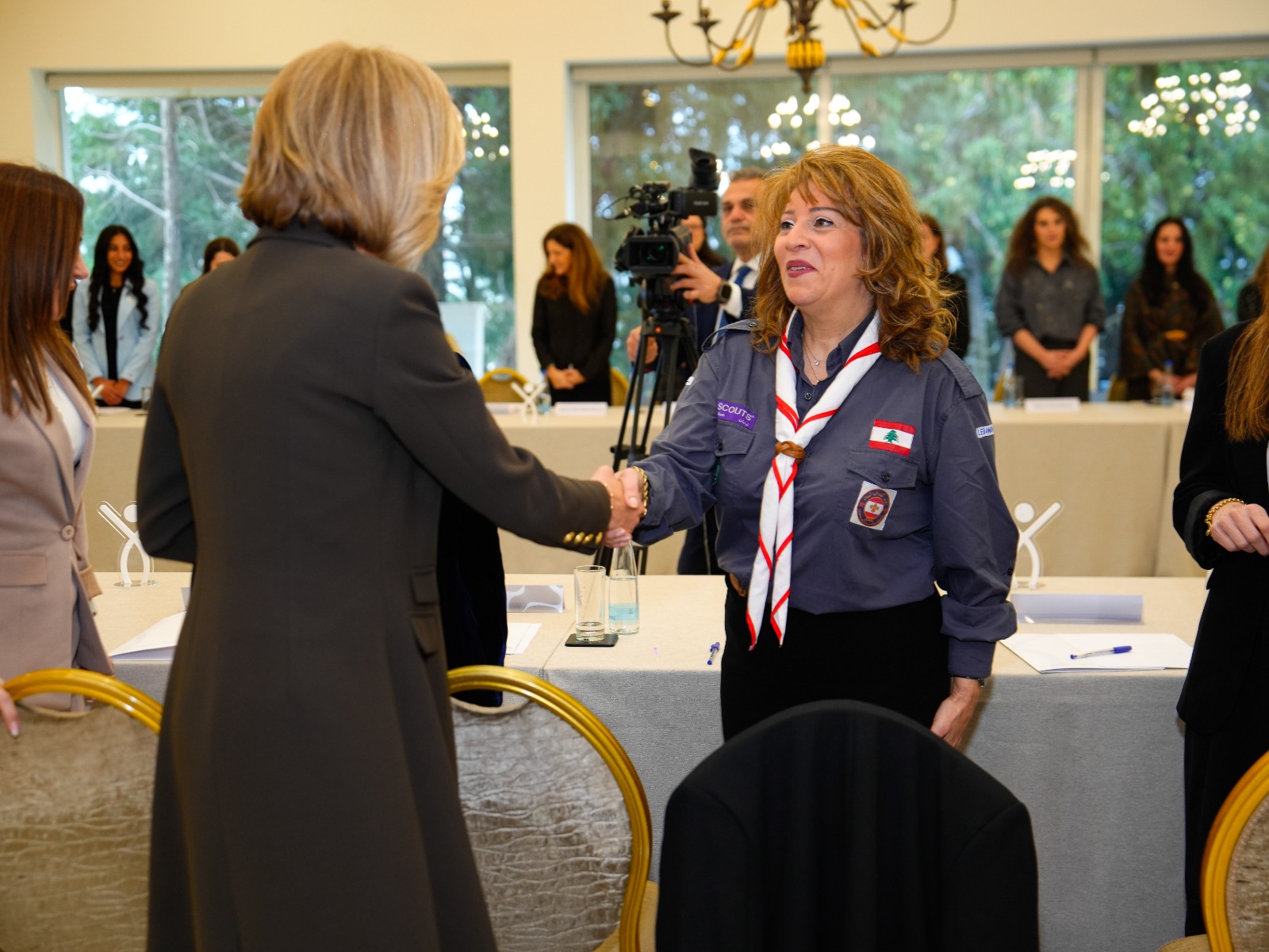 صورة من اللقاء. (مرفقة بالبيان)