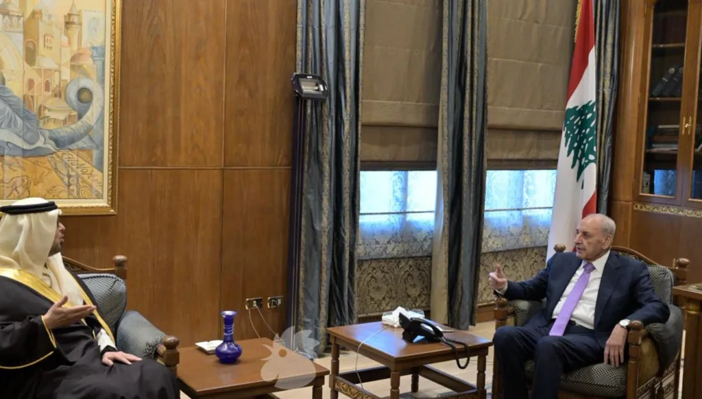 بري التقى البخاري وهيكل في عين التينة... بحث بالتحضيرات لمؤتمر دعم الجيش اللبناني