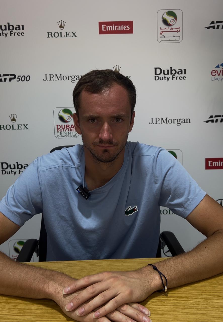 اللاعب الروسي دانييل ميدفيديف. (النهار)