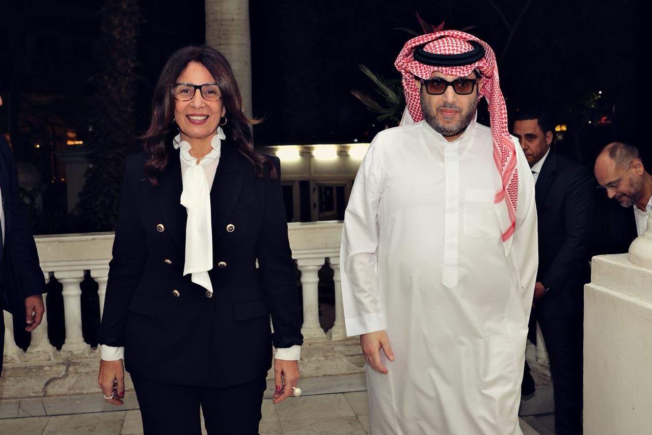 المستشار تركي آل الشيخ ووزيرة الثقافة المصرية جيهان زكي (الهيئة العامة للترفيه)