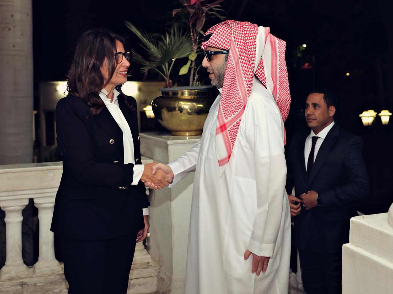 المستشار تركي آل الشيخ ووزيرة الثقافة المصرية جيهان زكي (الهيئة العامة للترفيه)