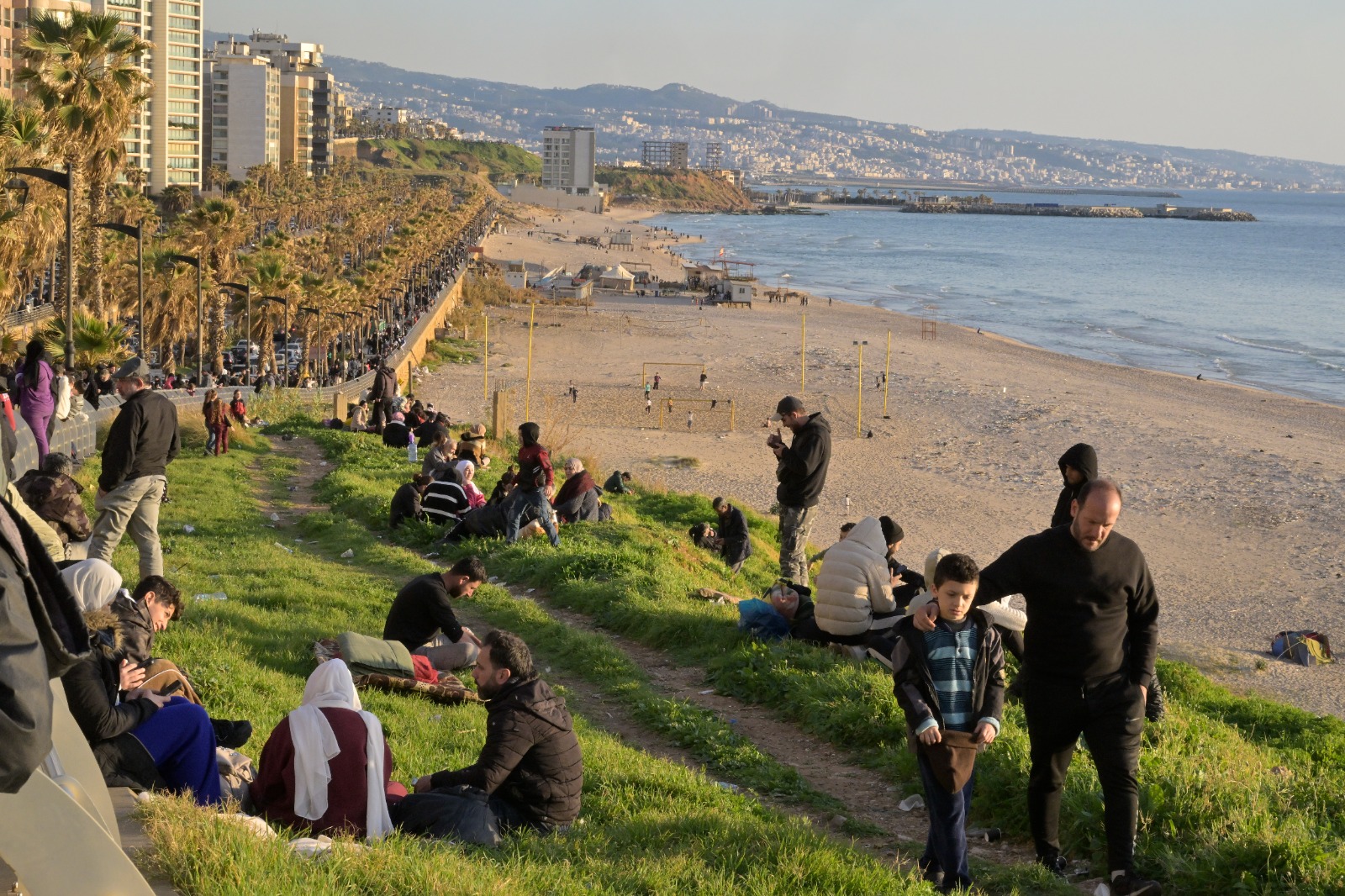 نازحون في بيروت. (نبيل إسماعيل)