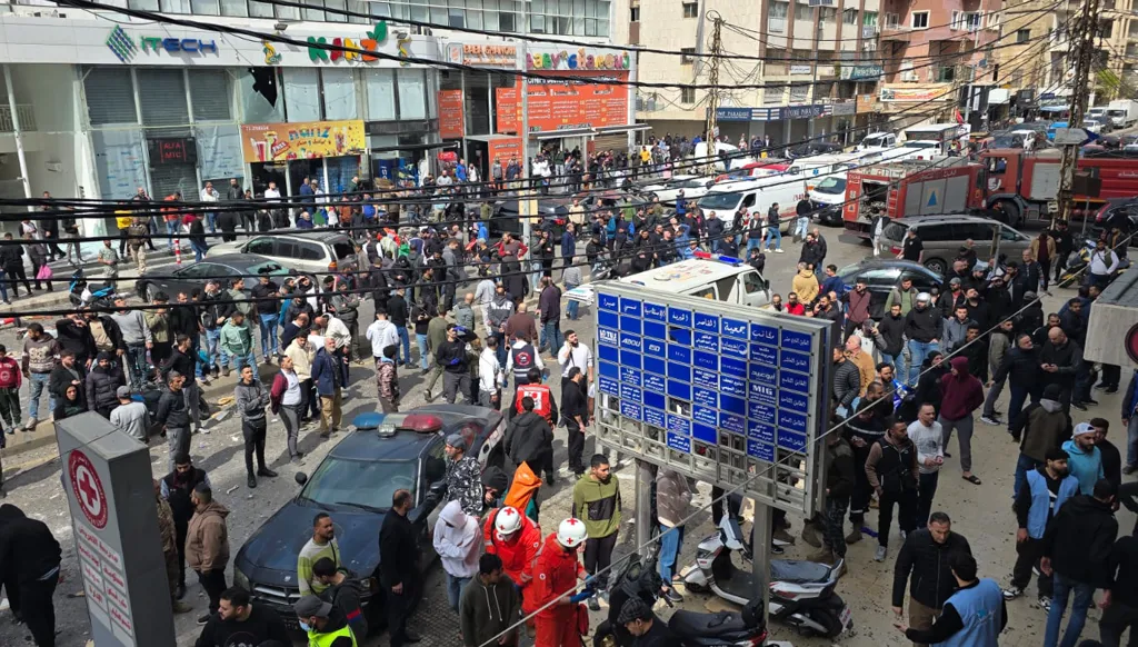 إصابات في غارة إسرائيلية استهدفت منطقة صيدا (صورة وفيديو)