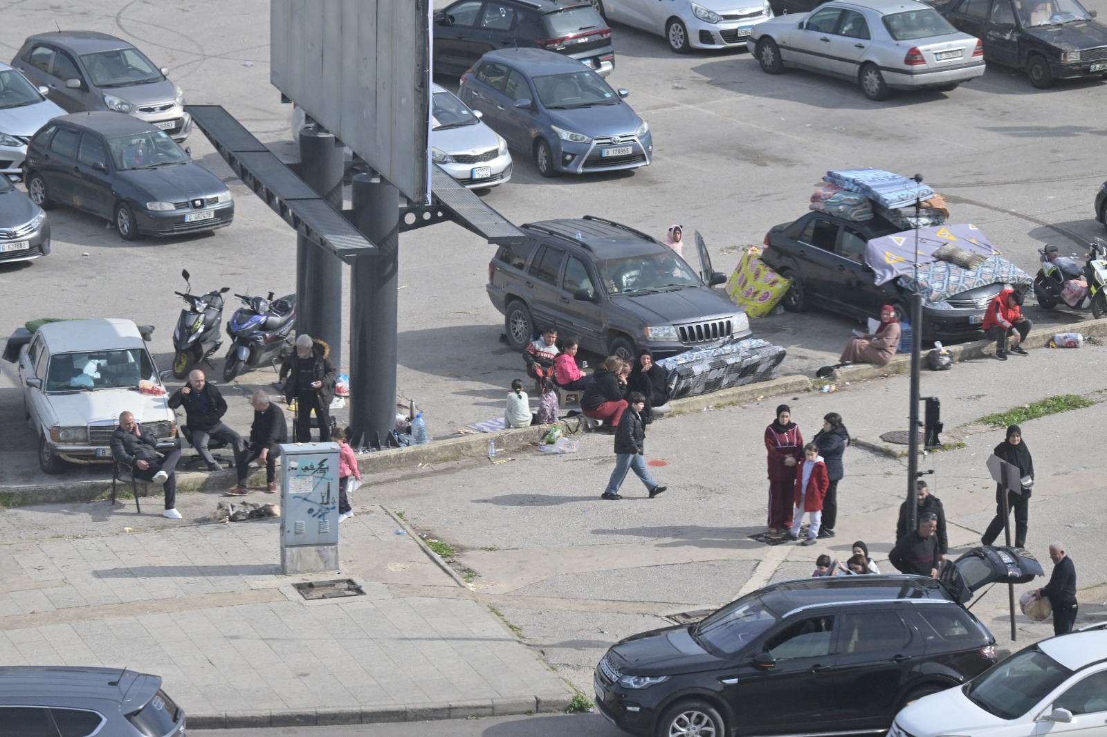 نازحون في بيروت. (نبيل إسماعيل)