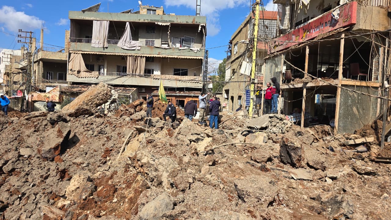 أضرار في النبي شيت. (لينا إسماعيل/النهار)